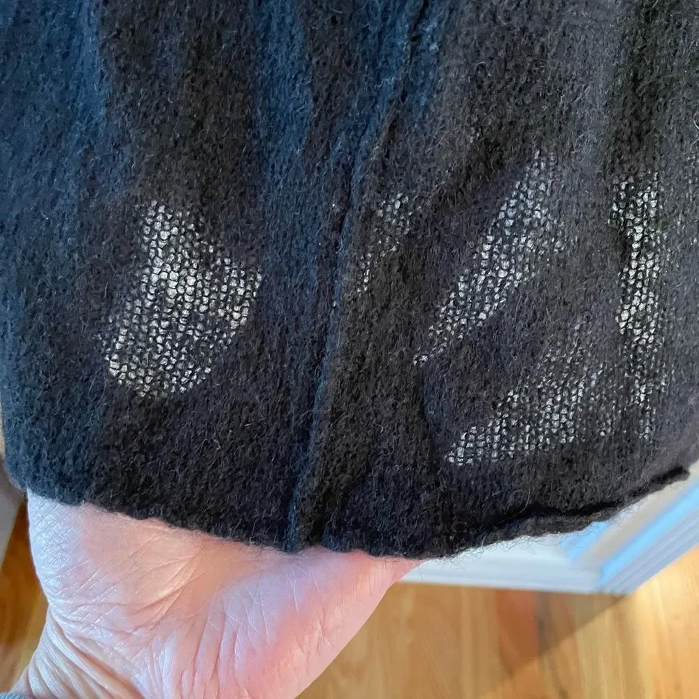 Free People Black V-Neck Sweater